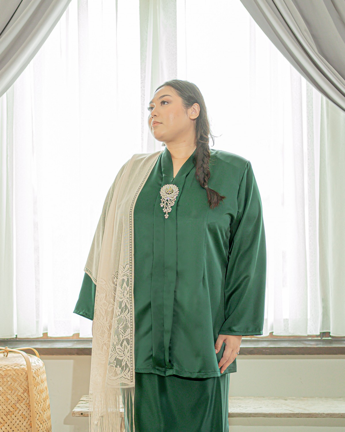 Ewan Rokeah Kebaya (Emerald)