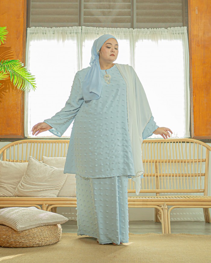 Ewan Sakenah Riau Kurung (Baby Blue)