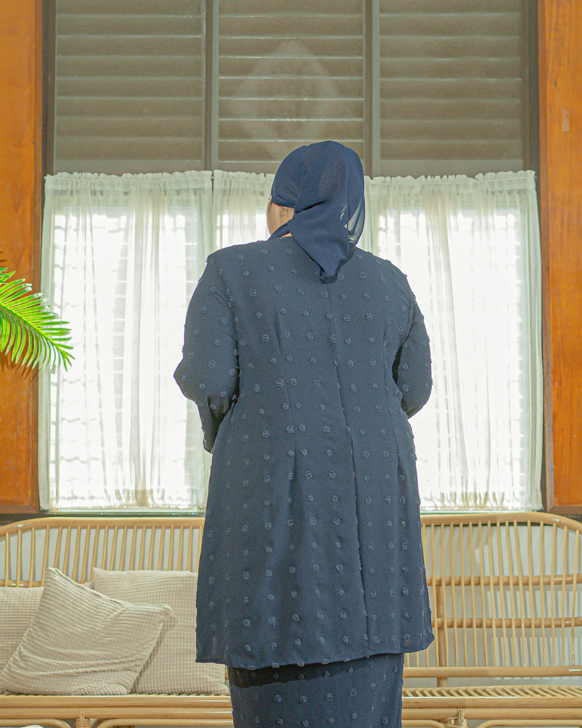 Ewan Sakenah Riau Kurung (Dark Blue)