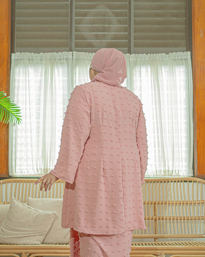 Ewan Sakenah Riau Kurung (Soft Pink)