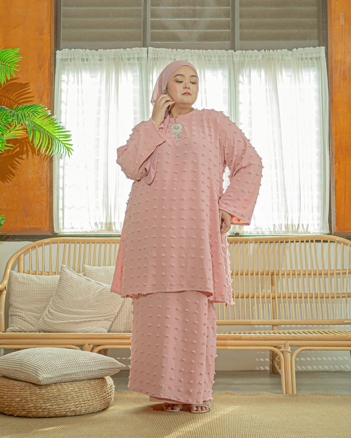 Ewan Sakenah Riau Kurung (Soft Pink)