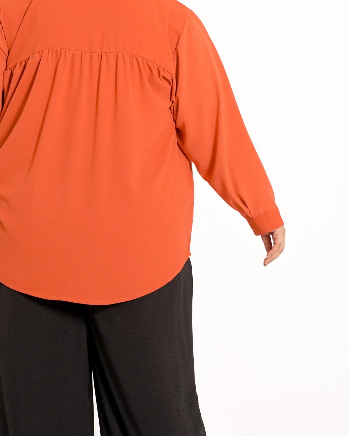 Farra Ruffle Top (Orange)