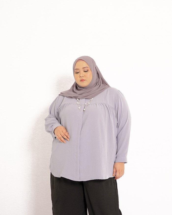 Farra Ruffle Top (Powder Blue)