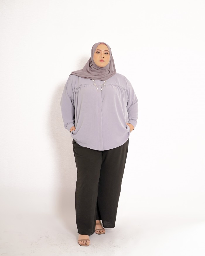 Farra Ruffle Top (Powder Blue)