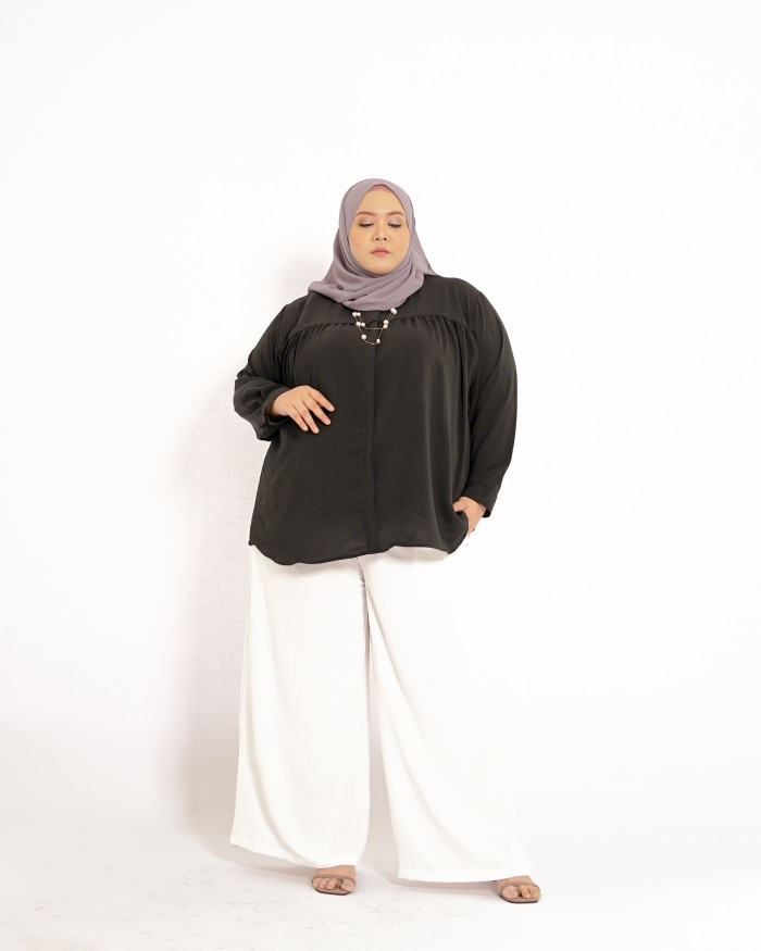 Farra Ruffle Top (Black)