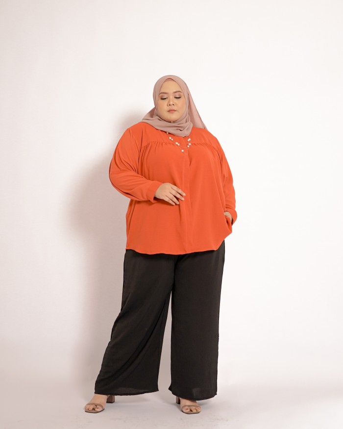 Farra Ruffle Top (Orange)