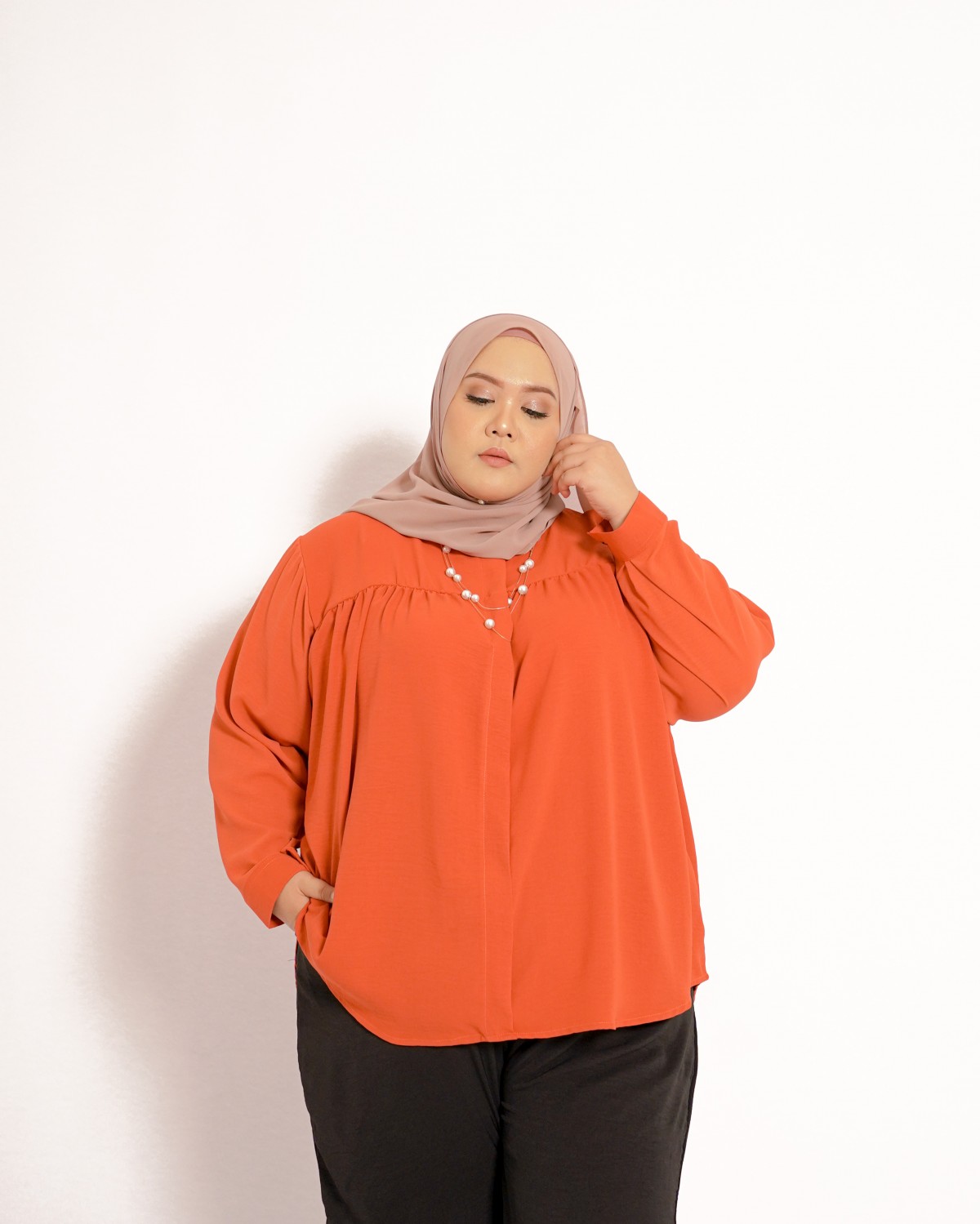 Farra Ruffle Top (Orange)