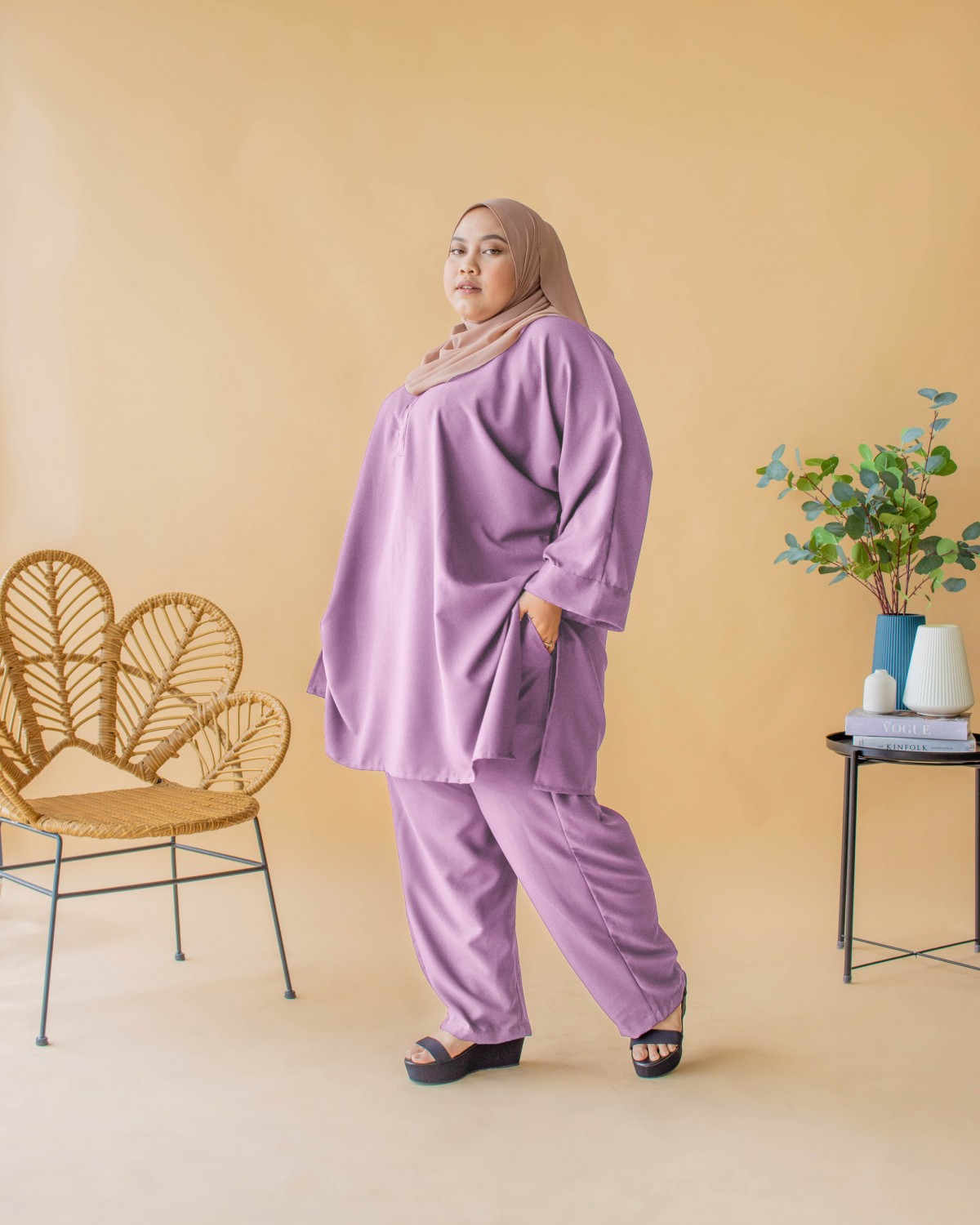 Waheeda Suit (Lilac)