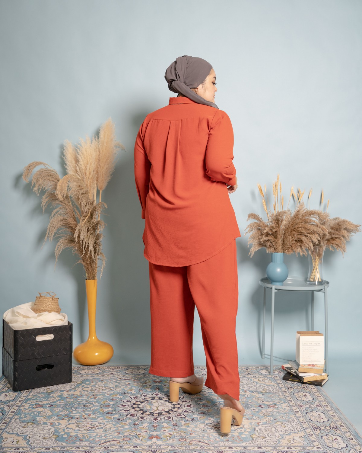 Karla Suit (Burnt Orange)