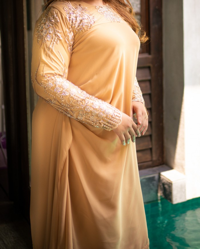 Nur Qaireena Luxe Kurung (Latte)