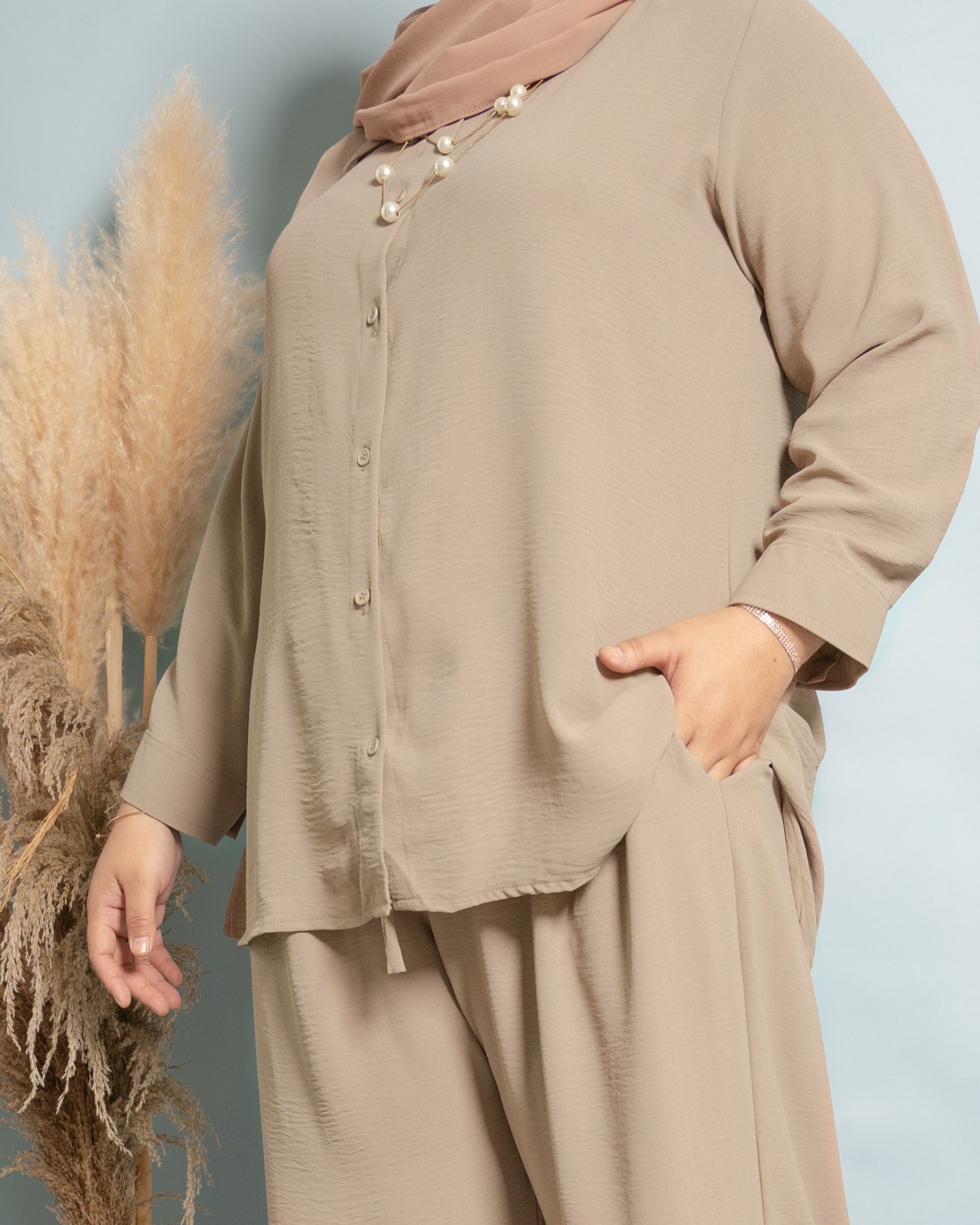 Karla Suit (Light Taupe)