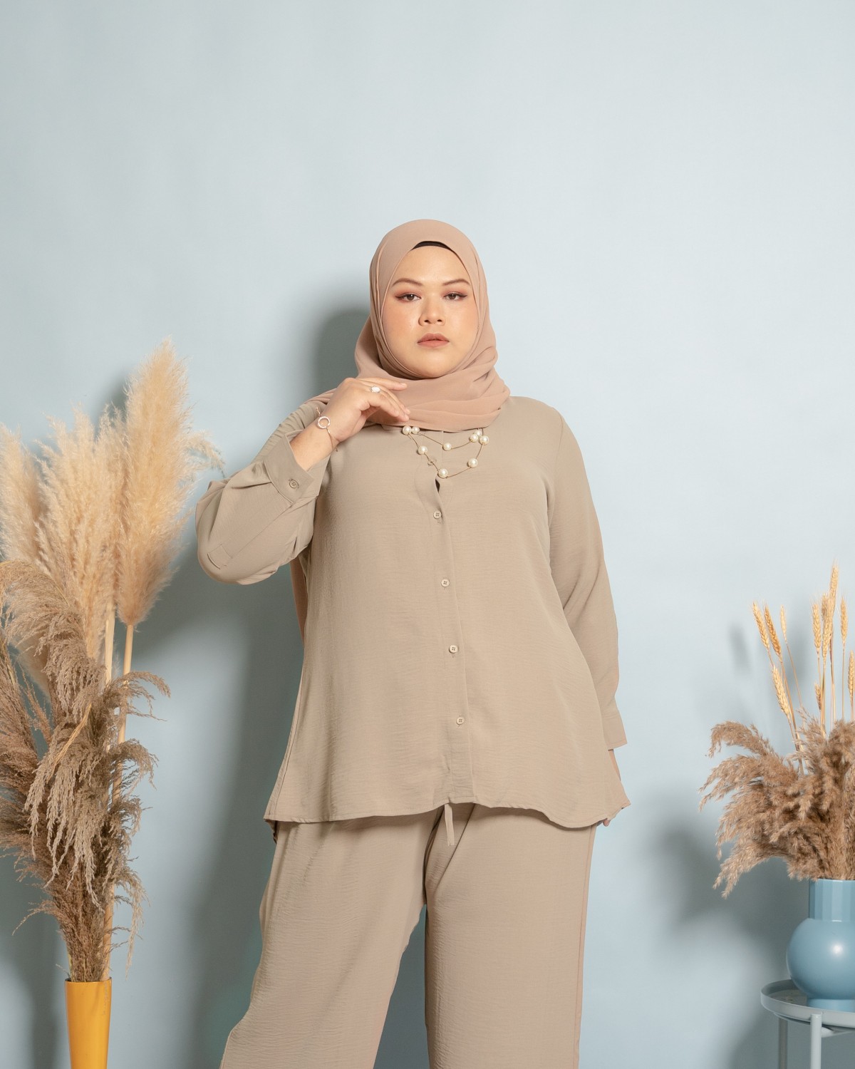 Karla Suit (Light Taupe)