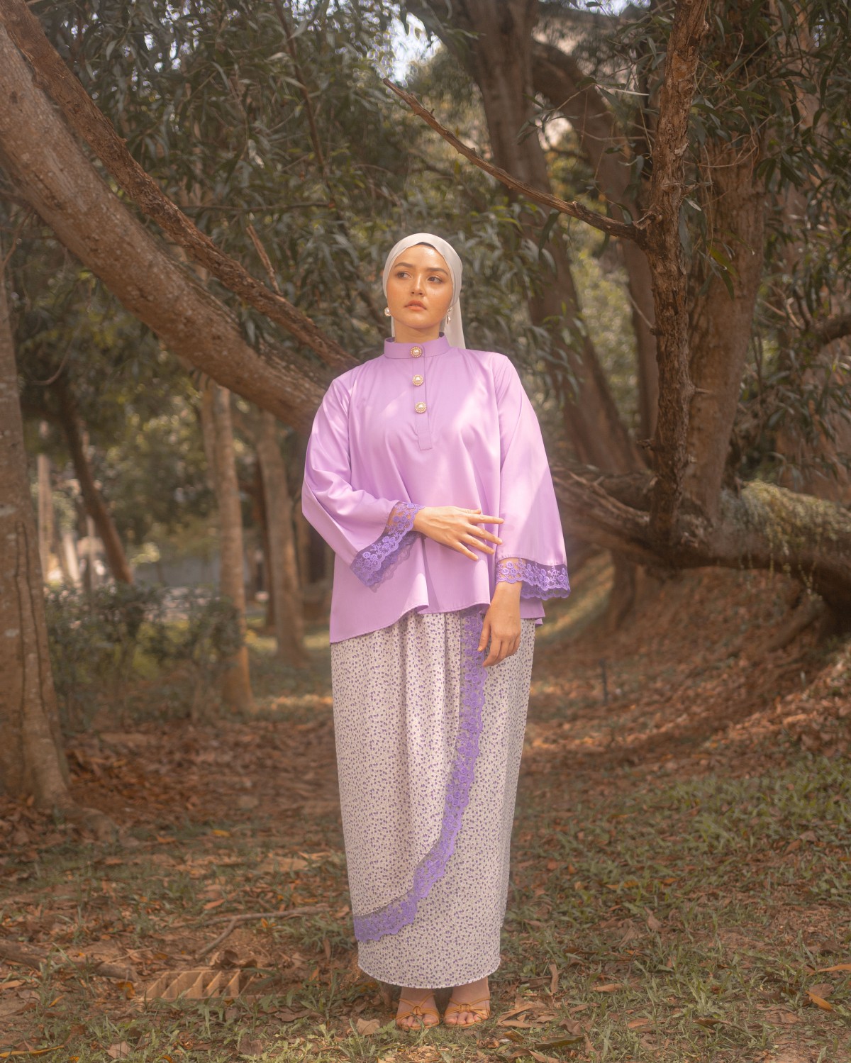 Nona Ajijah Kurung (Lilac)