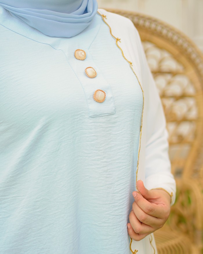 Nona Asiah Kurung Kedah (Baby Blue)