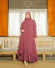 Balqeesh Abaya Khimar (Burgundy)