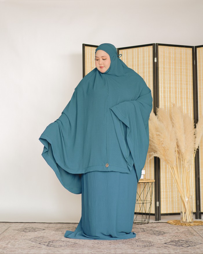 Telekung Nur Afeeyah (Teal Blue)