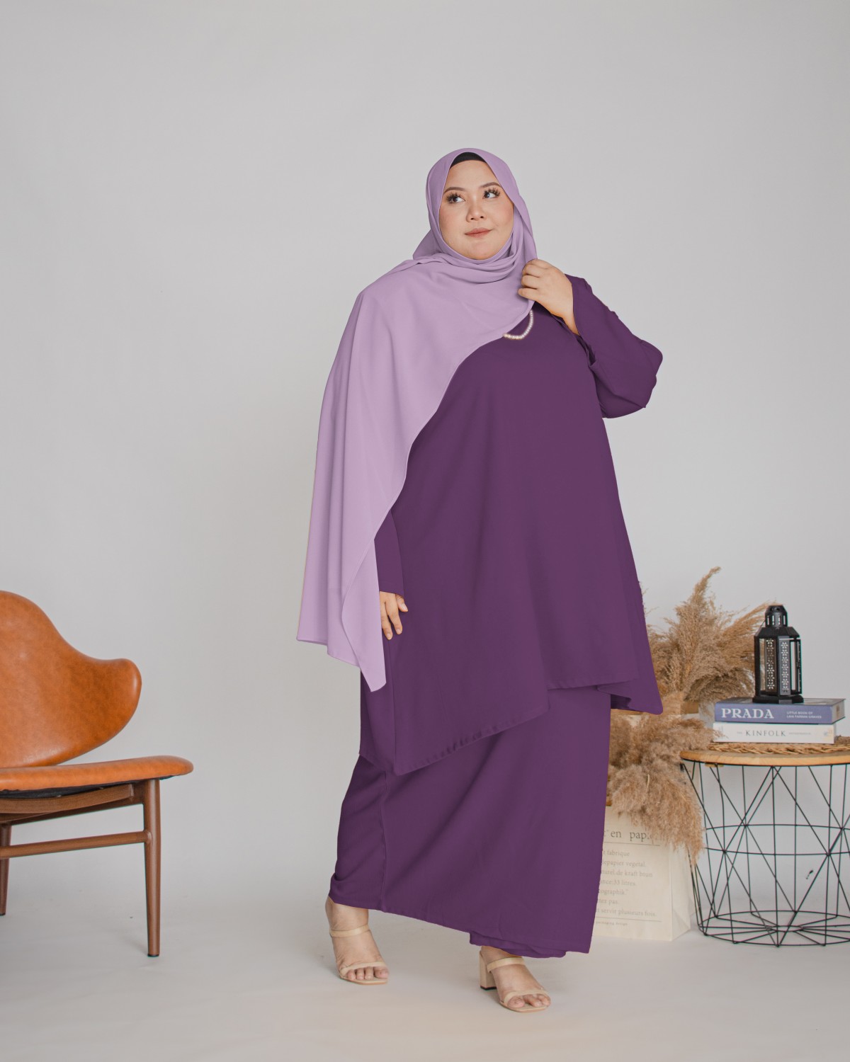 Amalin Riau Kurung (Purple)