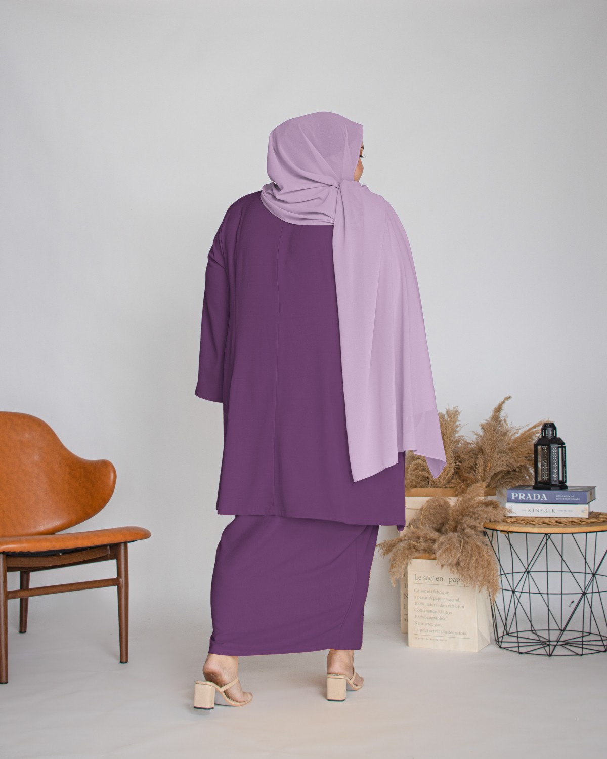 Amalin Riau Kurung (Purple)