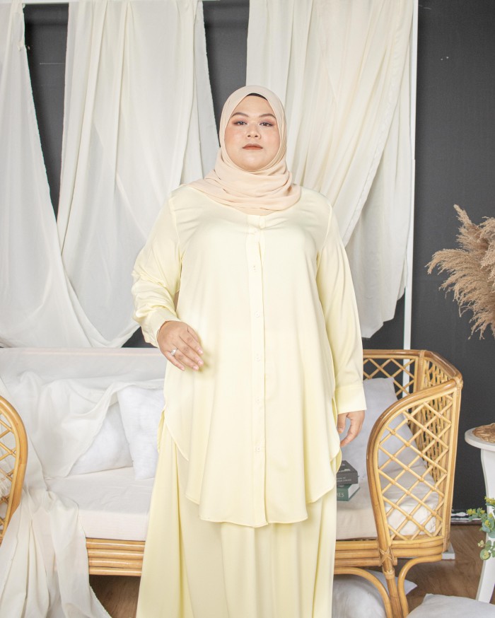 Dania Skirt Suit (Pale Yellow)