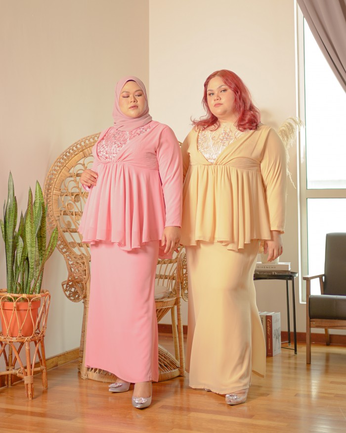 Safoura Luxe Peplum (Pink)