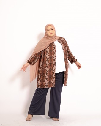 Tinie Cardi Tunic (Brown)