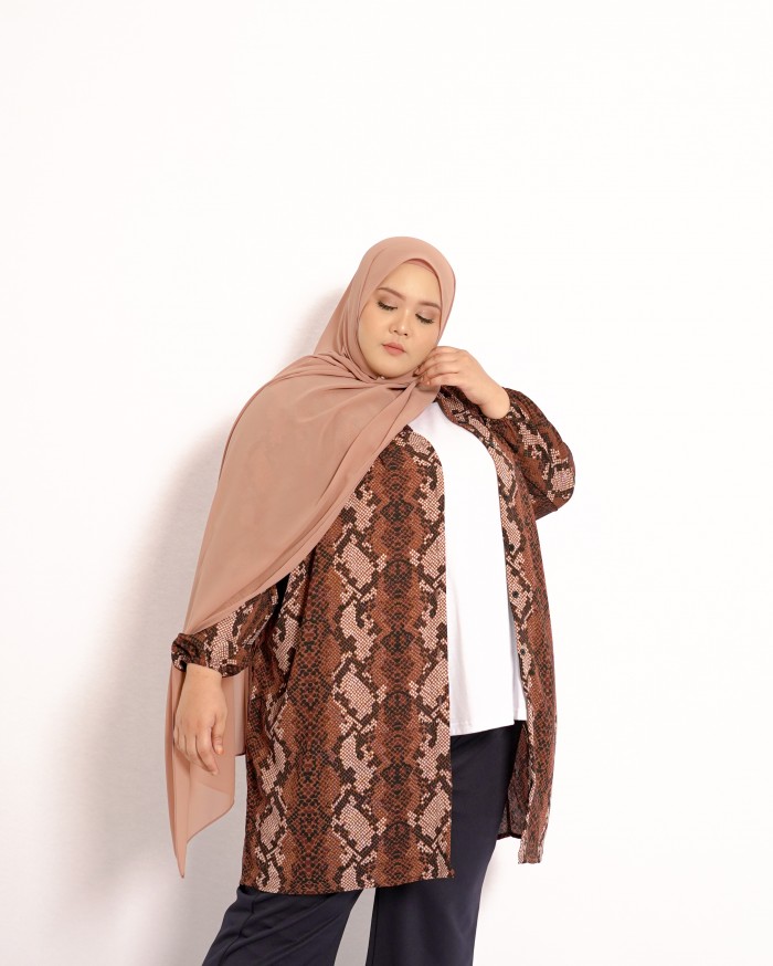 Tinie Cardi Tunic (Brown)