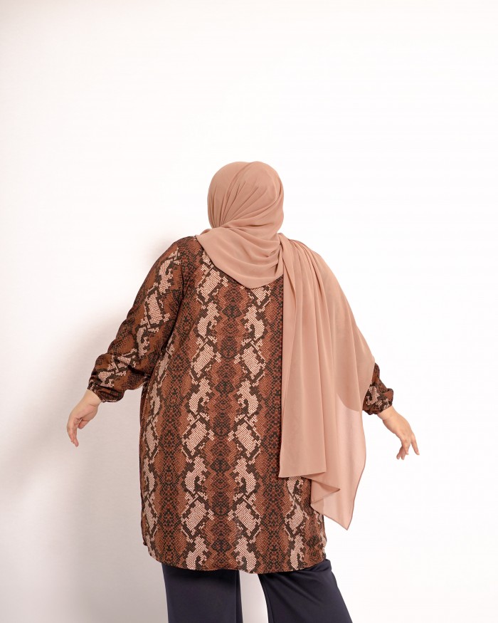 Tinie Cardi Tunic (Brown)