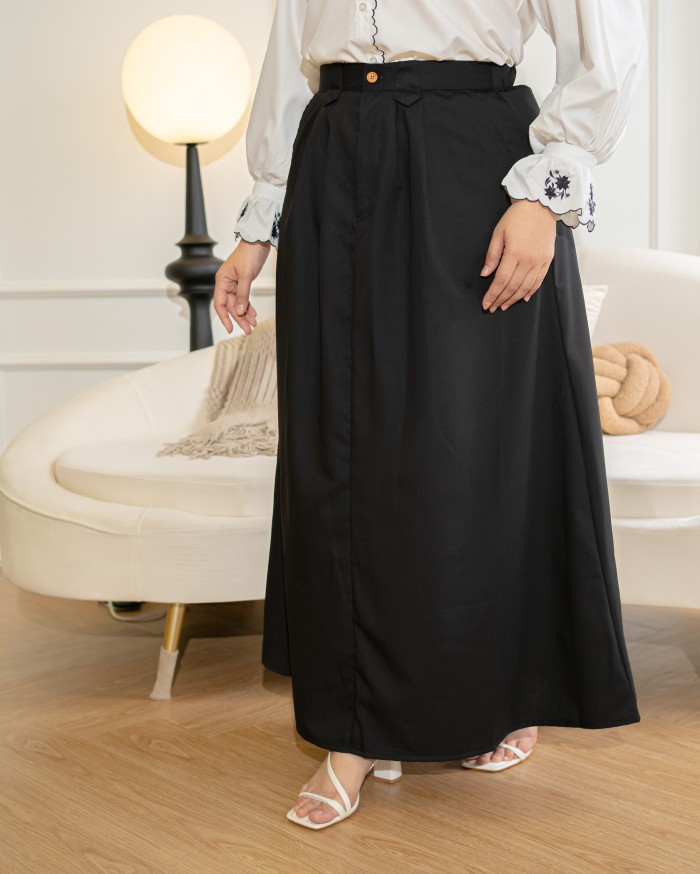 Jennie Cotton Skirt (Black)