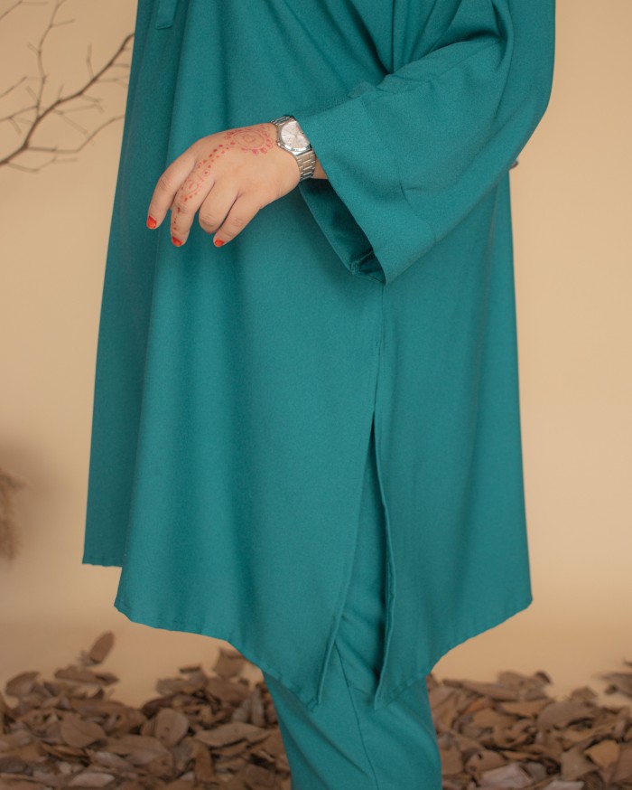 Waheeda Suit (Teal Green)