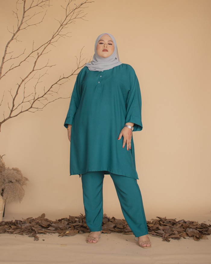 Waheeda Suit (Teal Green)