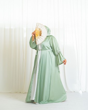Aminna Abaya (Mint Green)