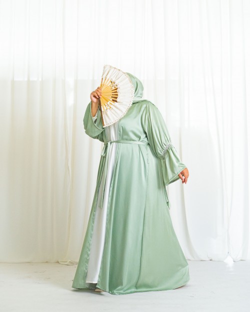 Aminna Abaya (Mint Green)