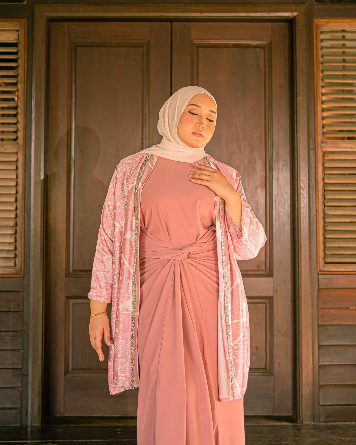 Dian Androyowati Dress (Dusty Pink)
