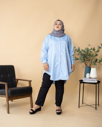 Nelly Long Shirt (Baby Blue)