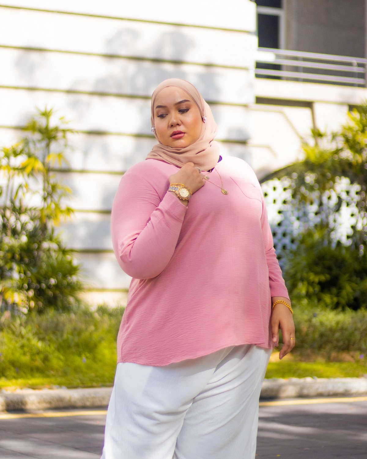 Fiona Basic Top (Dusty Pink)