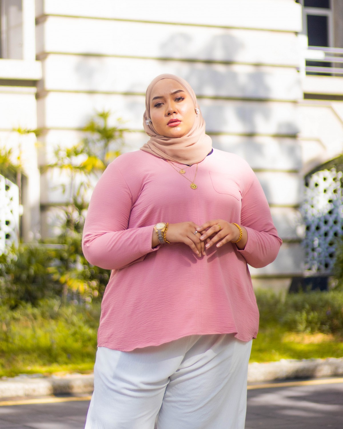 Fiona Basic Top (Dusty Pink)