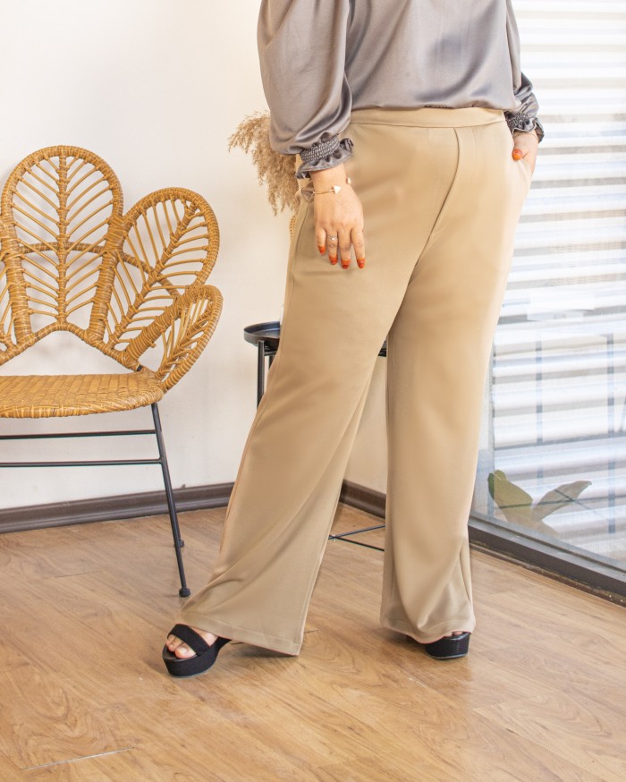 Polly Bootcut Pants (Nude)