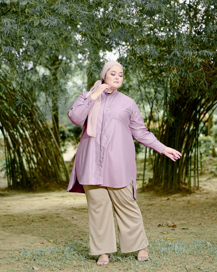 Naura Long Shirt (Lavender)