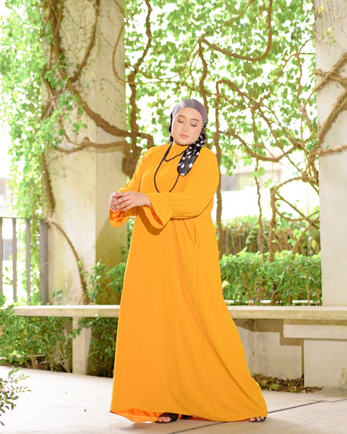Larney Dress (Mustard)