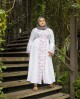 Mareah Embroidery Dress (White)